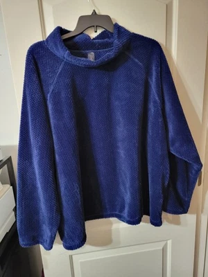 Suéter St Johns Bay azul oscuro capucha cuello 4X Foto 1 de 3