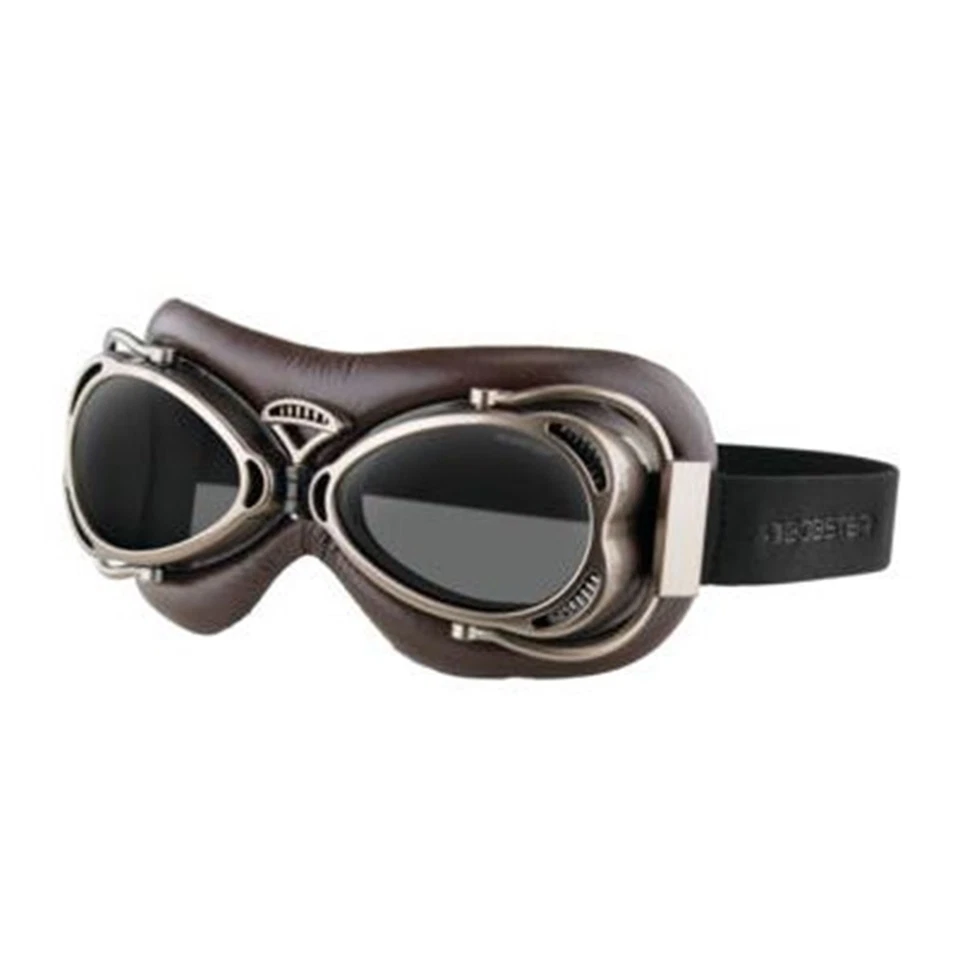Gafas de vuelo Bobster antiguas marrones con lente de humo BFLG002 Foto 1 de 4