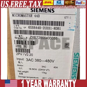 New Siemens 6SE6 440-2UD31-8DB1 6SE6440-2UD31-8DB1 US FREE TAX - Picture 1 of 2