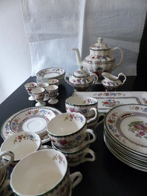 Spode Chinese Rose Kaffee Service 39 Teile 10 Personen - Bild 1 von 4