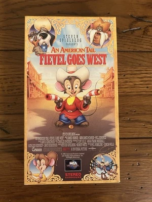 An American Tail Fievel Goes West 1991 VHS Steven Spielberg Animation Foto 1 de 2