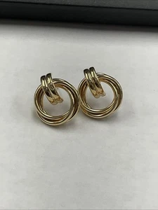 Orecchini a cerchio in oro giallo 14 kt 3/4" 3,2 g 228951 - Foto 1 di 11