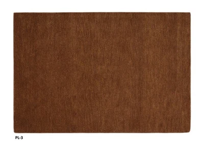Gabbeh Teppich 100% Wolle Kaffeebraun Uni Farbe 120x180 cm  Handgemacht PL3 - Bild 1 von 4