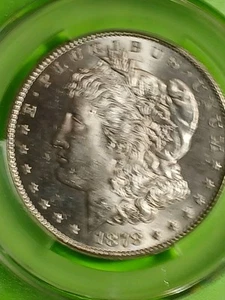 1878-S MORGAN SILVER DOLLAR. CAC MS 62. BRITE WHITE. COLLECTORS CHOICE CAC... - Picture 1 of 4