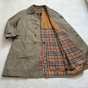 BURBERRY Vintage Wool Liner Trenchcoat Nova Check Khaki Herren Gr.165 aus Japan - Bild 1 von 24