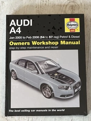 NEW - Haynes Manual 4885 - Audi A4, 2005 to 2008, petrol & diesel - Image 1 of 2