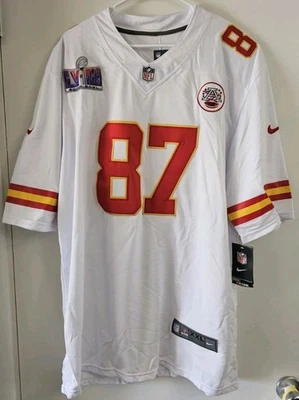 Camiseta para hombre Travis Kelce Kansas City Chiefs SB LVIII talla XXL cosida nueva Foto 1 de 4