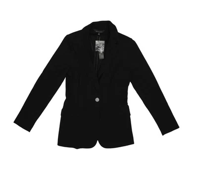 Blazer White House Black Market para mujer pequeño negro ceñido trasero chaqueta elástica Foto 1 de 4