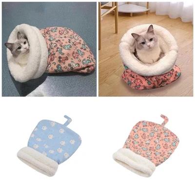Pet Bag Winter Sleep Pocket Nest for Pet Bed Warm Blanket Nest for Dog Cats - Image 1 of 4