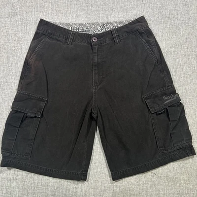 Pantalones Cortos Carga Quiksilver De Colección Talla 34 Negro Patín Surf Bolsillos Y2K Sueltos Foto 1 de 4