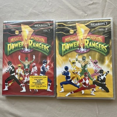 Mighty Morphin Power Rangers Season 1 Volume 1 & 2 , Brand New And Sealed Foto 1 de 4