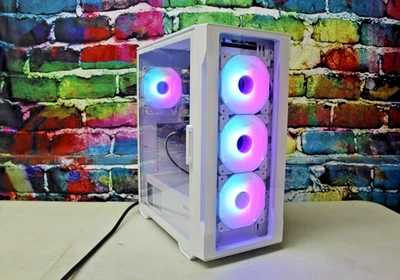 PC de escritorio para juegos RGB personalizada Intel i7 Quad 8 GB 500 SSD Nvidia Quadro K620 2 GB Foto 1 de 4