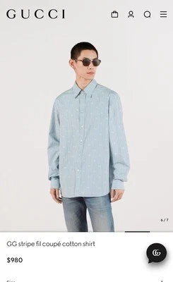camisa gucci hombre Foto 1 de 4