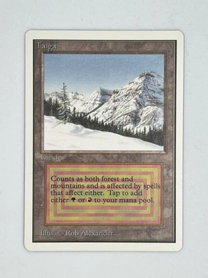 MTG TAIGA #2 Unlimited Edition Regular MT Rare Magic The Gathering - Image 1 of 4