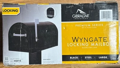 NUEVO BUZÓN SOLAR WYNGATE WM16KB01 ACERO NEGRO GRANDE BLOQUEABLE  Foto 1 de 4