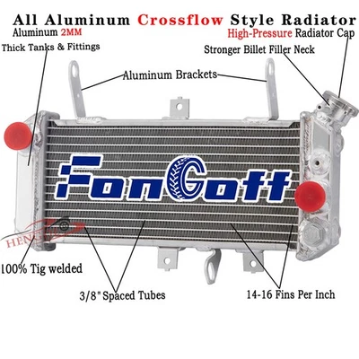 Radiador de alumínio compatível com 2005-2009 2006 2007 Suzuki SV650S SV-650 K5-K9 SV650 - Imagem 1 de 4