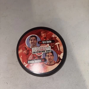detroit red wings hockey pucks Chris Cheliod Brendan Shanahan - Picture 1 of 2