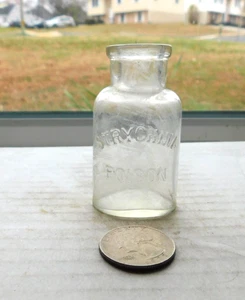 SELTEN OVAL VOR 1886 GIFT GEPRÄGT, STRYCHNIENGIFT - Bild 1 von 2