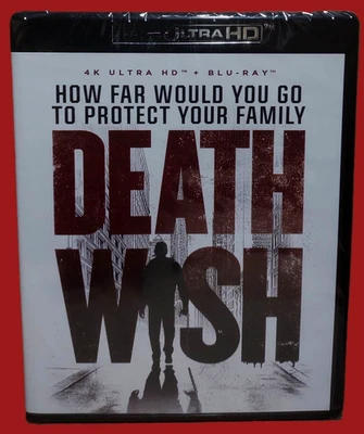 NEW OOP SHOUT BRUCE WILLIS DEATH WISH REMAKE ULTRA 4K HD & BLU RAY MOVIE 2018 - Image 1 of 2