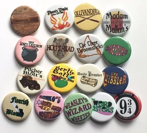 Harry Potter Buttons- Lot #11 Wizarding Business Pin LOT - Picture 1 of 2