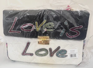 Betsey Johnson's Women's Love is Love Quilted Shoulder Bag – NEW w/ TAGS - Picture 1 of 8