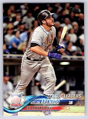 2018 Topps Series 1 Base # 192 Nolan Arenado - Colorado Rockies LL - Image 1 of 2