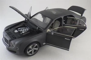 KYOSHO 2014 Bentley Mulsanne Speed grigio scuro opaco 1:18 con aperture complete *Nuovo! - Foto 1 di 7