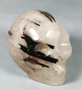 Carving ! Natural Black Tourmaline Quartz Crystal Reiki Stone Healing - Picture 1 of 8