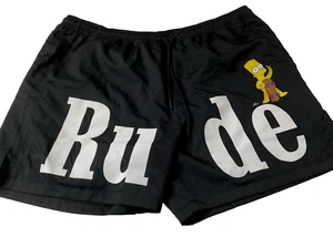 Pantaloncini corti The Simpsons Bart Rude neri uomo 3XL coulisse casual activewear - Foto 1 di 13