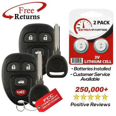 2 For 2006 2007 2008 2009 Pontiac Solstice Keyless Entry Remote + Key - Image 1 of 4