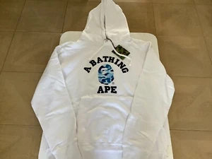 Authentic ape bape abc camo college organic cotton pullover hoodie WT BL 2xl new - Picture 1 of 10
