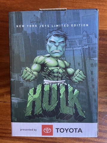 New York Jets LIMITED EDITION SGA 2018 Incredible Hulk Bobblehead MARVEL TOYOTA Cover