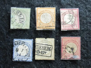 GERMANY - SCOTT # 15-18,20,23 - USED - CAT VAL $43.75 - Picture 1 of 2