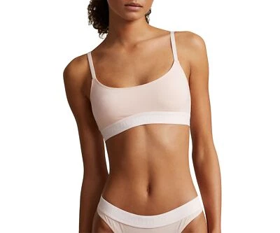 Sujetador Bralette Polo Ralph Lauren Mujer Scoop Rosa Talla Grande ESF18531 Foto 1 de 2