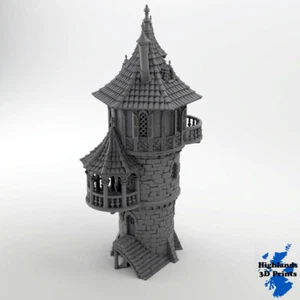 Wizard Tower Scatter Terrain Mesa Juegos DnD Impresión 3D 32/28/20/15/10mm - Imagen 1 de 6