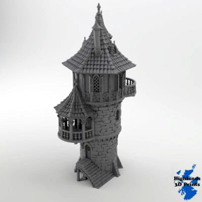 WARHAMMER Wizard Tower Scatter Terrain Tabletop Gaming DnD 3DPrint 32/28/20/15/10mm