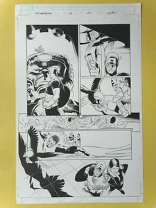 capitaine america et le faucon noir .planche originale Oclair Tocchini (CADGE49) - Bild 1 von 2