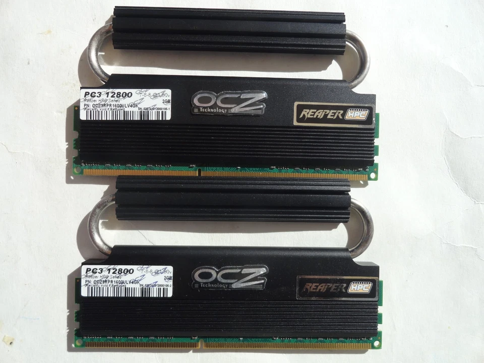 4GB OCZ Reaper HPC (2x2GB) DDR3 1600 PC3 12800 7-8-8 Memory OCZ3RPR1600ULV4GK - Image 1 of 4