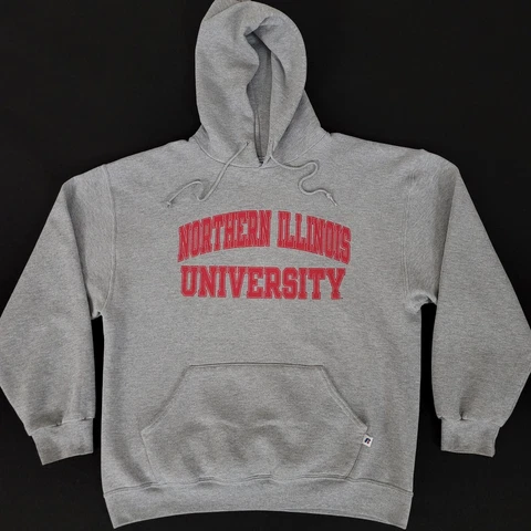 Vintage Northern illinois University NIU Russell Athletic mens hoodie LARGE gray Cover