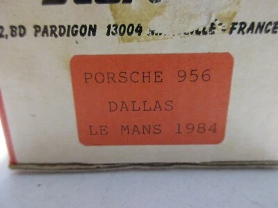 STARTER 1/43 PORSCHE 956 DALLAS LE MANS 1984 #3 KIT - Immagine 1 di 4