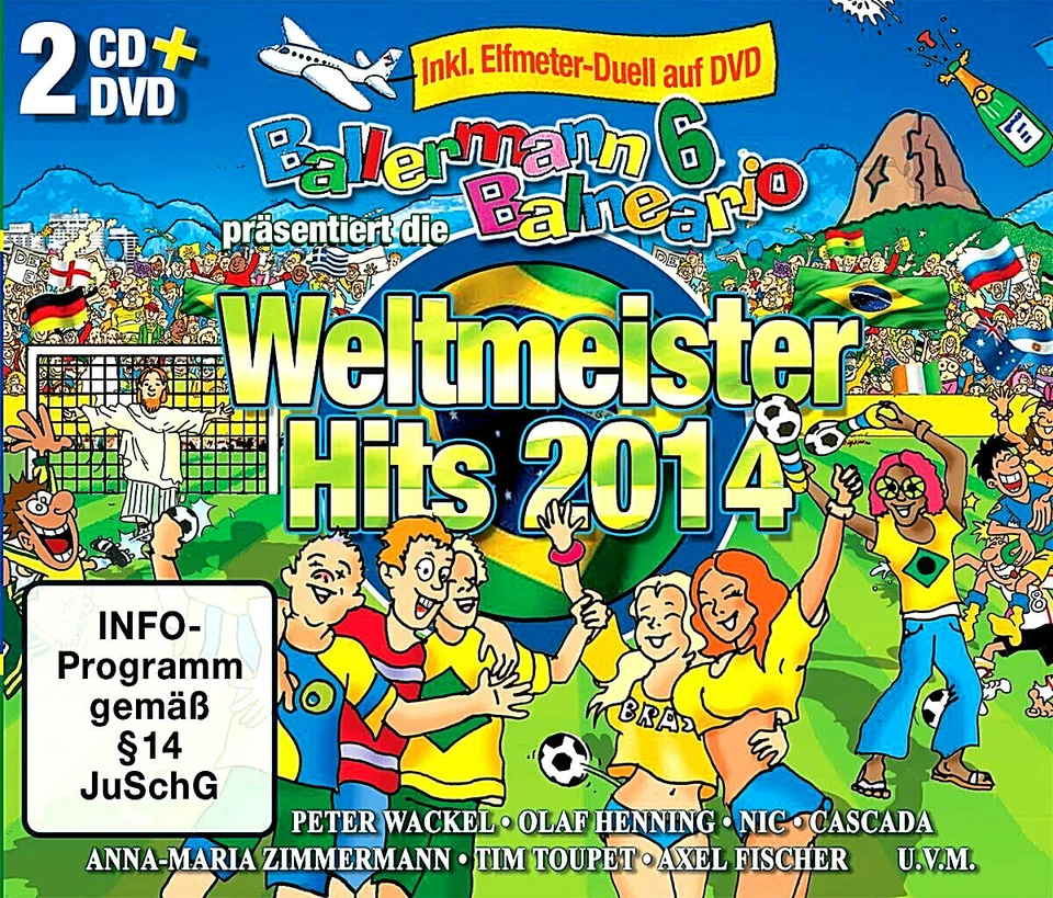 Ballermann Hits 3 CD Fußball Weltmeister Party 2014 Brings Seven Nation Army Neu - Bild 1 von 2