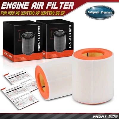 2x Filtro de aire del motor para Audi A6 Quattro A7 Quattro 2012 2013-2018 S7 sello radial Foto 1 de 4