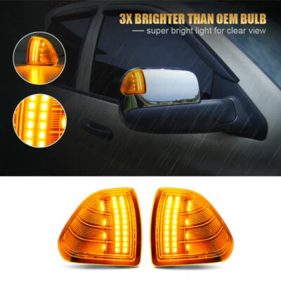 2PC Side Mirror Turn Signal Lamp LED For Dodge Ram 10-18 1500 2500 3500 4500 - Image 1 of 4