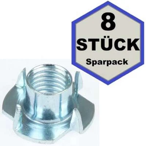 8 Stück Einschlagmutter M12 x 14 Gewinde Einschlagmuttern verzinkt DIN 6930  - Picture 1 of 3