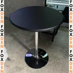 Tall Round Bar Table Modern Breakfast Kitchen Dining Room Small Bar Bistro Table - Picture 1 of 10