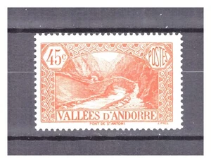 ANDORRE . N ° 34 . 45 c ROUGE NEUF . * . SUPERBE . - Imagen 1 de 2