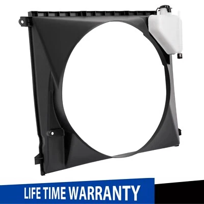 Cubierta negra del ventilador del radiador con depósito de refrigerante para Toyota Tacoma 2005-2015 Foto 1 de 4