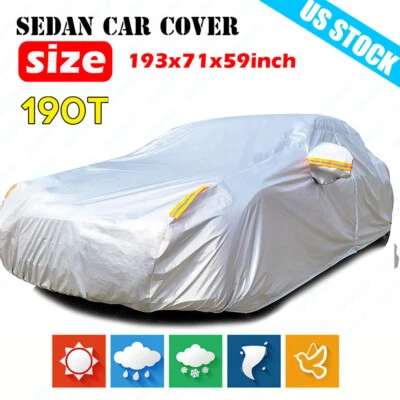 XL Universal Cubierta Completa para Coche Impermeable Polvo Exterior Protección Solar UV Para Sedán Foto 1 de 4