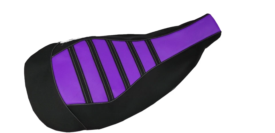 铃木 QUADRACER LT 250R 全地形车座椅套握把 1985 1986 黑色/紫色 — 第 1/1 张图片