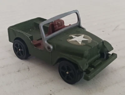Corgi Juniors Whizzwheels Willys Jeep Military Vehicle  1:64 READ FREE SHIPPING - Image 1 of 4